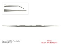 Ingrown Nail File Fine Angled and Straight